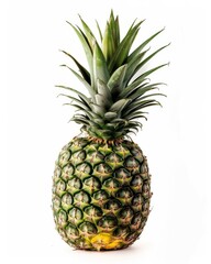 Fototapeta premium Ripe Pineapple Isolated on White Background