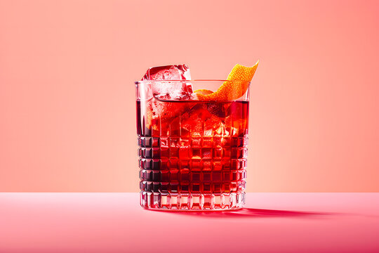 Cocktail rafraichissant avec zeste de citron