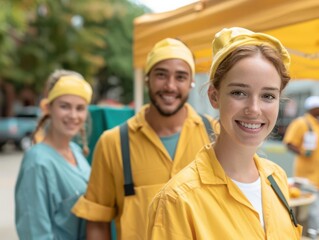 Labor Day celebration with a mental health awareness booth, offering resources and support for workers, promoting wellbeing, supportive community