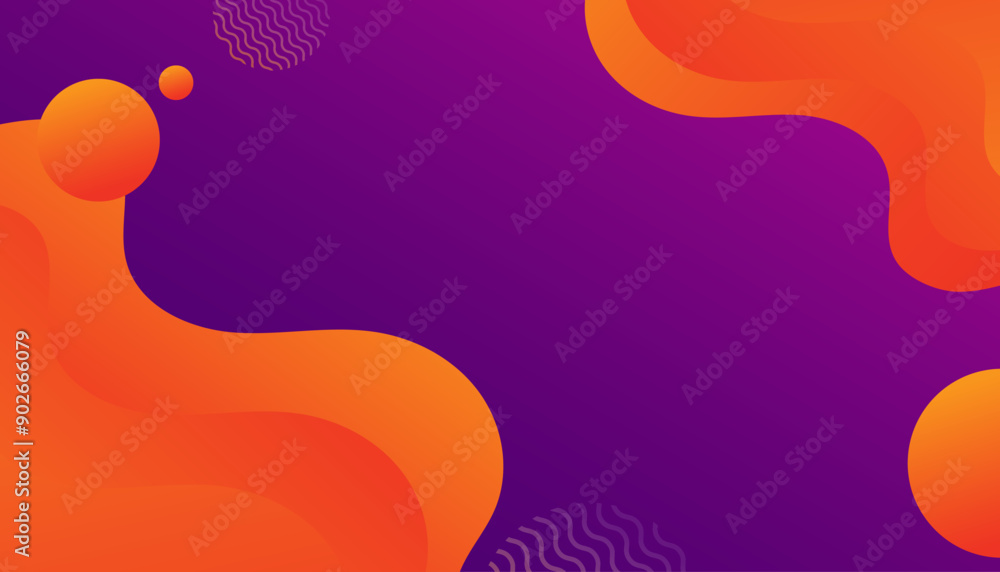 Wall mural Orange abstract geometric background. Vector illustration