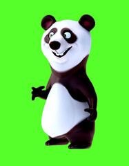 Fun 3D cartoon panda talking and presenting © Julien Tromeur