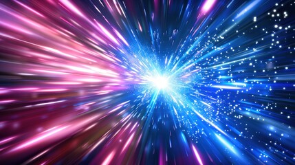 Abstract Cosmic Burst: A Bright Stellar Explosion