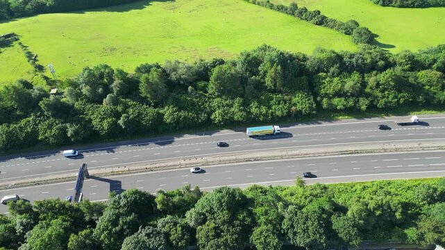 Aerial View of Preston City of Lancashire, northern England, United Kingdom. July 29th, 2024