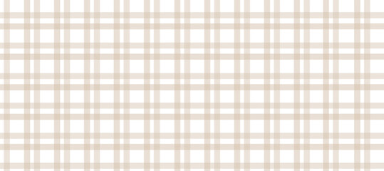 Beige and white plaid pattern background