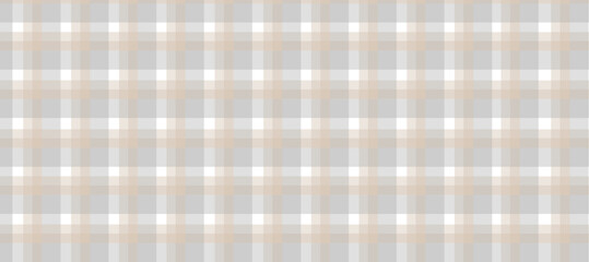 Grey, beige and white plaid pattern background
