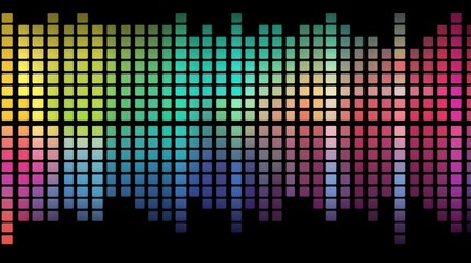 Abstract Colorful Grid Mosaic