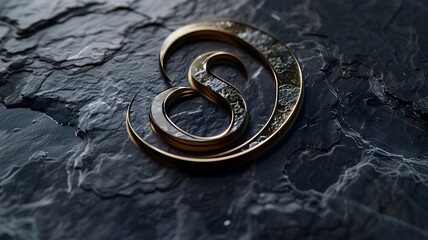 A sleek business logo featuring a unique abstract mark with sharp geometric shapes, captured in high-definition. 
