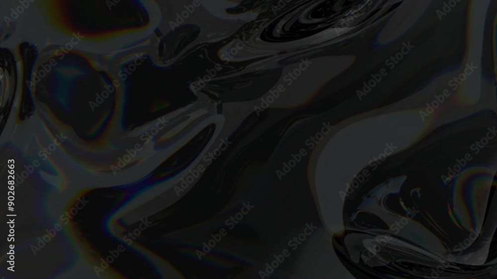 Aufkleber abstract background featuring a dynamic black, grey, iridescent wavy pattern. suitable for design pr