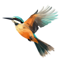 Fototapeta premium Animal flying bird beak.
