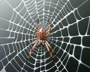 Obraz premium Spider and hus web.