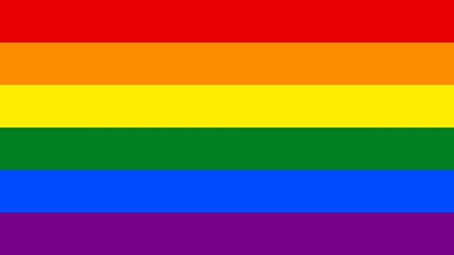 Rainbow Pride Flag Animation