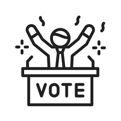 Winner icon vector image. Suitable for mobile application web application and print media.