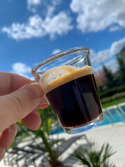 filiżanka świeżo przygotowanego espresso  © Kamil_k2p