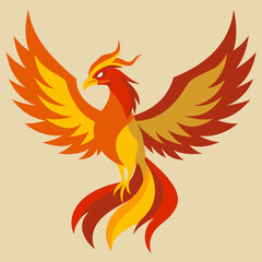 Obraz premium phoenix with wings