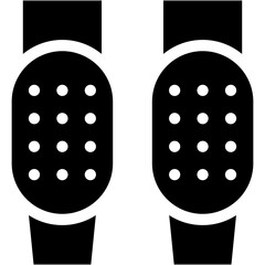 Vector Icon Knee Pads, Relief, Pain, Wellness, Sport, Security