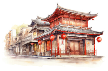Fototapeta premium PNG Architecture building temple shrine.