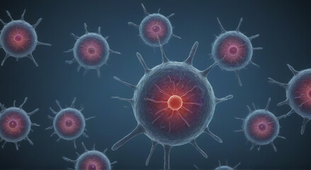 Obraz premium virus in background
