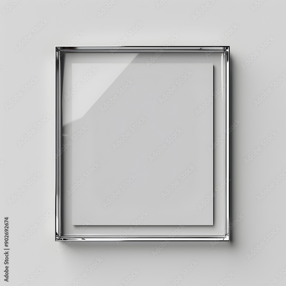 Poster minimalist clean frame with sharp lines highlighting modern design concept