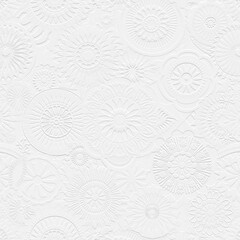 embossed image of flowers