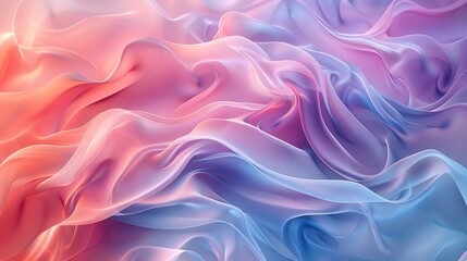 Fluid shapes in pastel colors forming an abstract background, organic shapes, soothing and delicate
