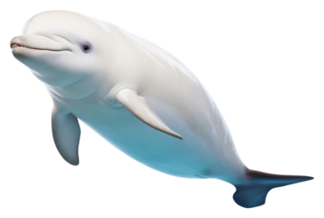 PNG Beluga whale dolphin animal mammal.