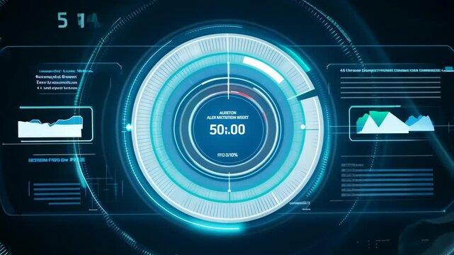 Advanced HUD UI: Futuristic Digital Data Encoder and Sampling Simulation