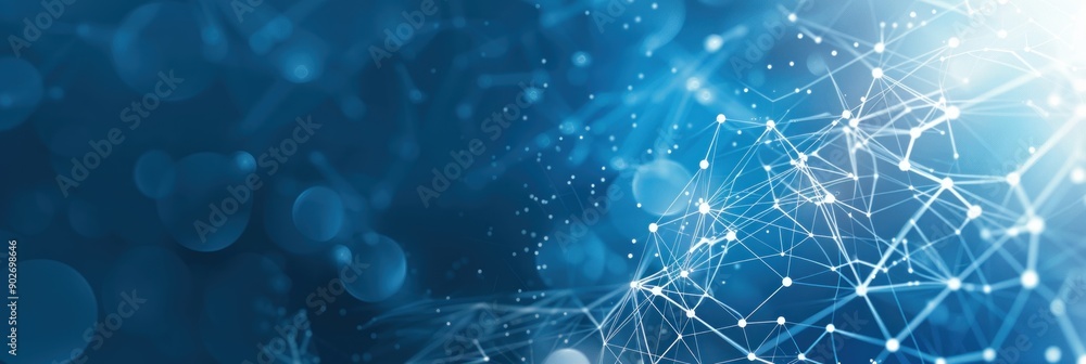 Poster abstract digital network connection