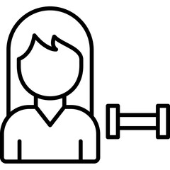 Female Fitness Icon