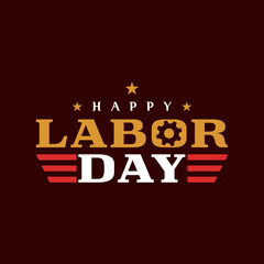 Flat vector illustration for labor day celebration