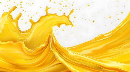 yellow drink splash
