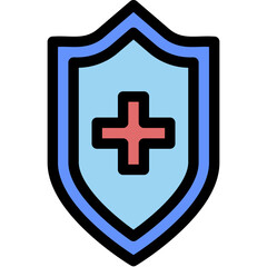 Vector Icon Shield, Hospital, Insurance, Security, Healthcare