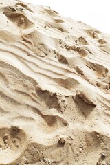 Obraz premium A close-up view of sandy surface with visible footprints