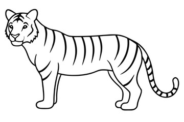 Tiger line art illustration Design Concepts