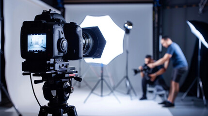 photographer taking product photos in a studio