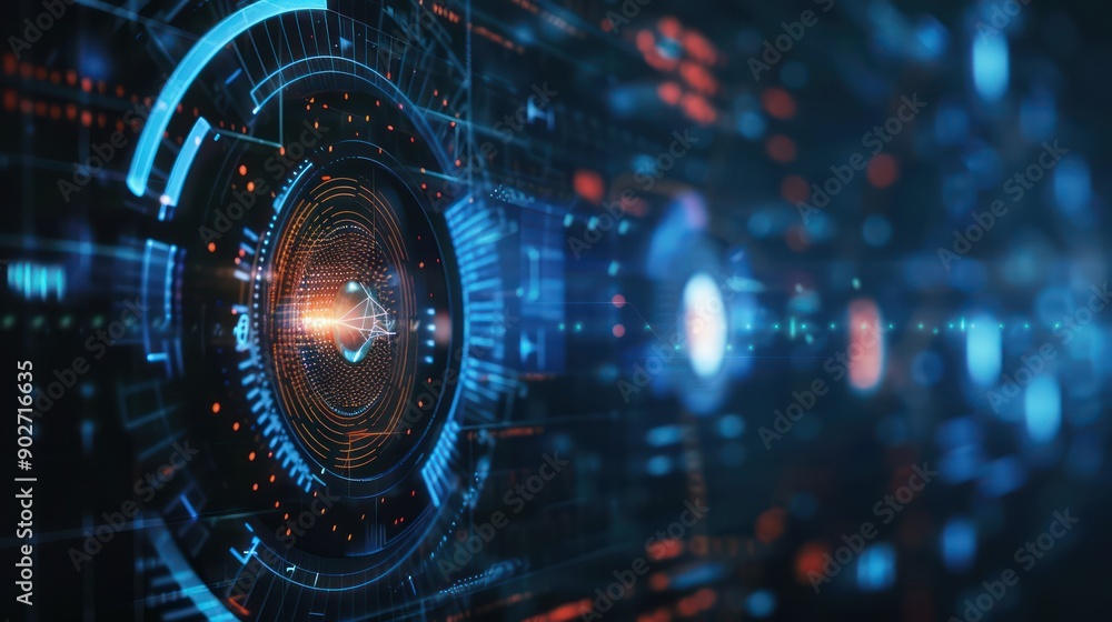 Wall mural ai-powered security systems monitoring and analyzing threats