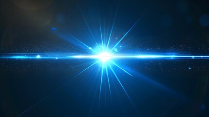 blue light on dark background