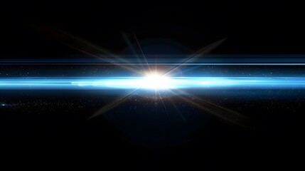 blue light on dark background