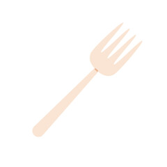 Fork flat illustration