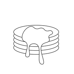 Pancake Line Icon