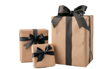 Tags on gift boxes, bags and wrapping paper.