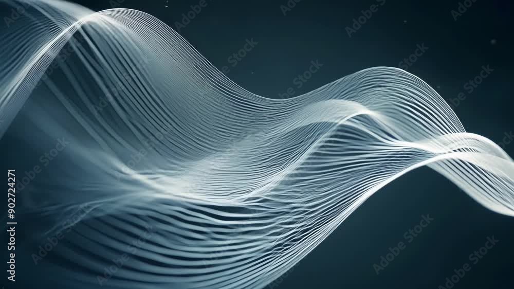 Aufkleber from a chaotic jumble graceful lines emerge and flow intertwining and separating in a continuous dan