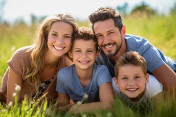 Fototapeta premium 幸せな家族の休日