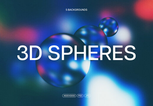 Abstract 3D Spheres Textures