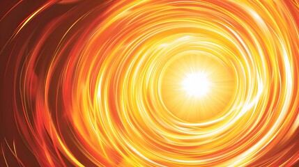 An abstract background with a circle of fire swirls. Cartoon effect with a blast, explosion, spiral motion with colorful flame trails.