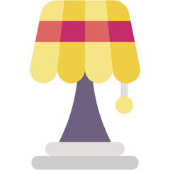 Vector Icon Lamp, Light, Table Lamp, Furniture, Indoor, Household