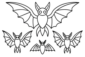 Winged line art illustration Design Concepts