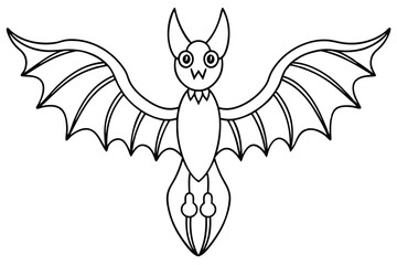 Winged line art illustration Design Concepts