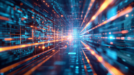 Stock market business concept with financial chart on screen and metropolis. Investment and trading background