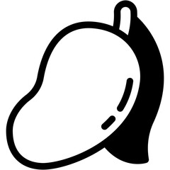 Vector Icon Mango, Fruit, Food, Organic, Healthy Food, Nature