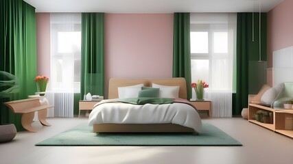 modern bedroom interior